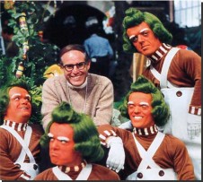 Mel Stuart on set of WILLY WONKA AND THE CHOCOLATE FACTORY