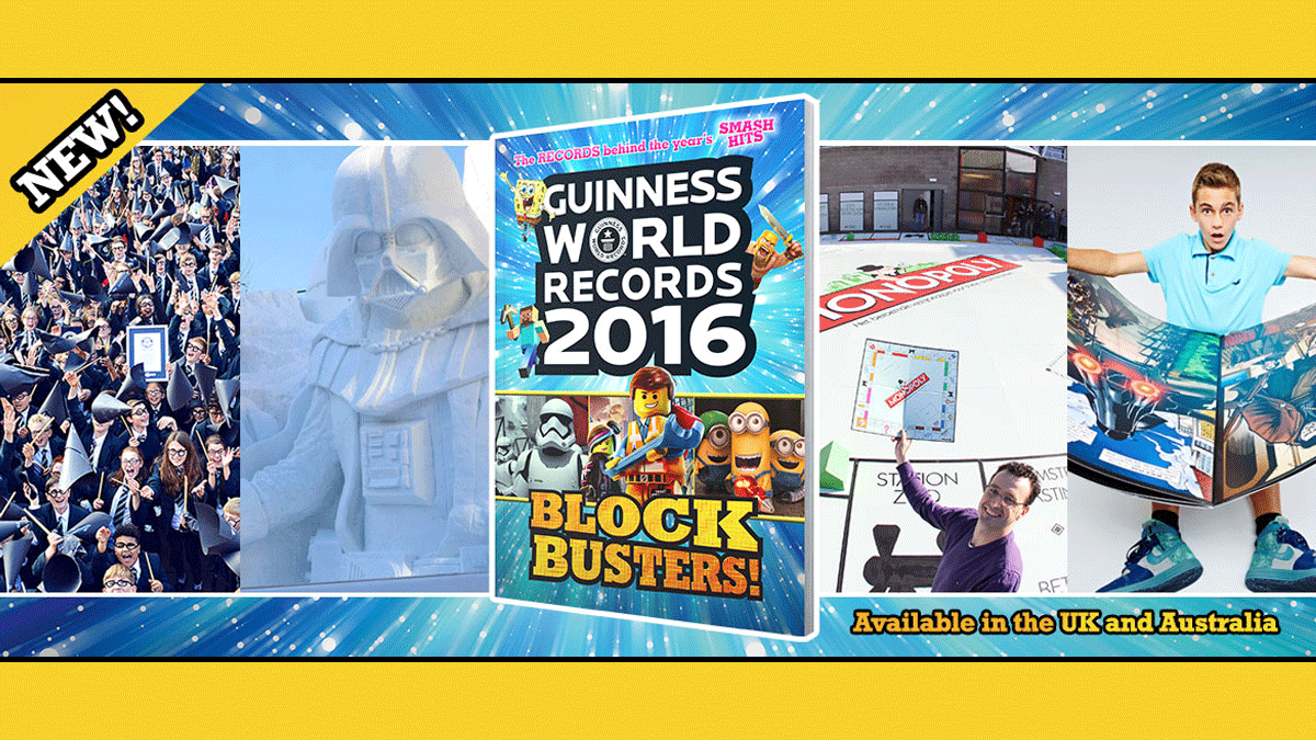 Guinness world 2025 records 2016 blockbusters