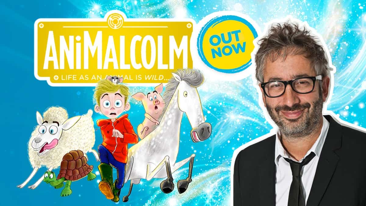 Comedian David Baddiel's brand new book, AniMalcolm, is out now in